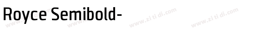 Royce Semibold字体转换